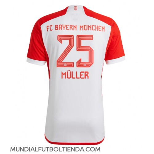 Camiseta Bayern Munich Thomas Muller #25 Primera Equipación Replica 2023-24 mangas cortas